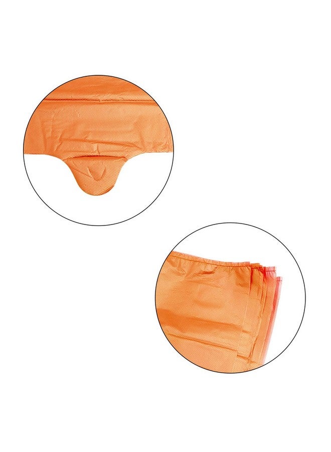 LazyMe LazyMe T Shirt Bags Grocery Plastic Bags with Handles Shopping Bags in Bulk Restaurant Bags, 12 x 20 inch (Orange 100 Pcs) - Image 3