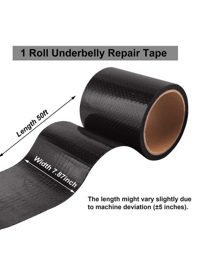 PlusRoc RV Underbelly Material RV Underbelly Tape Waterproof Flex Belly Tape with Permanent Sealing Adhesive for Mobile Home, Camper Travel Trailer, Tear Repair Patch(7.87'' x 50') - Image 1