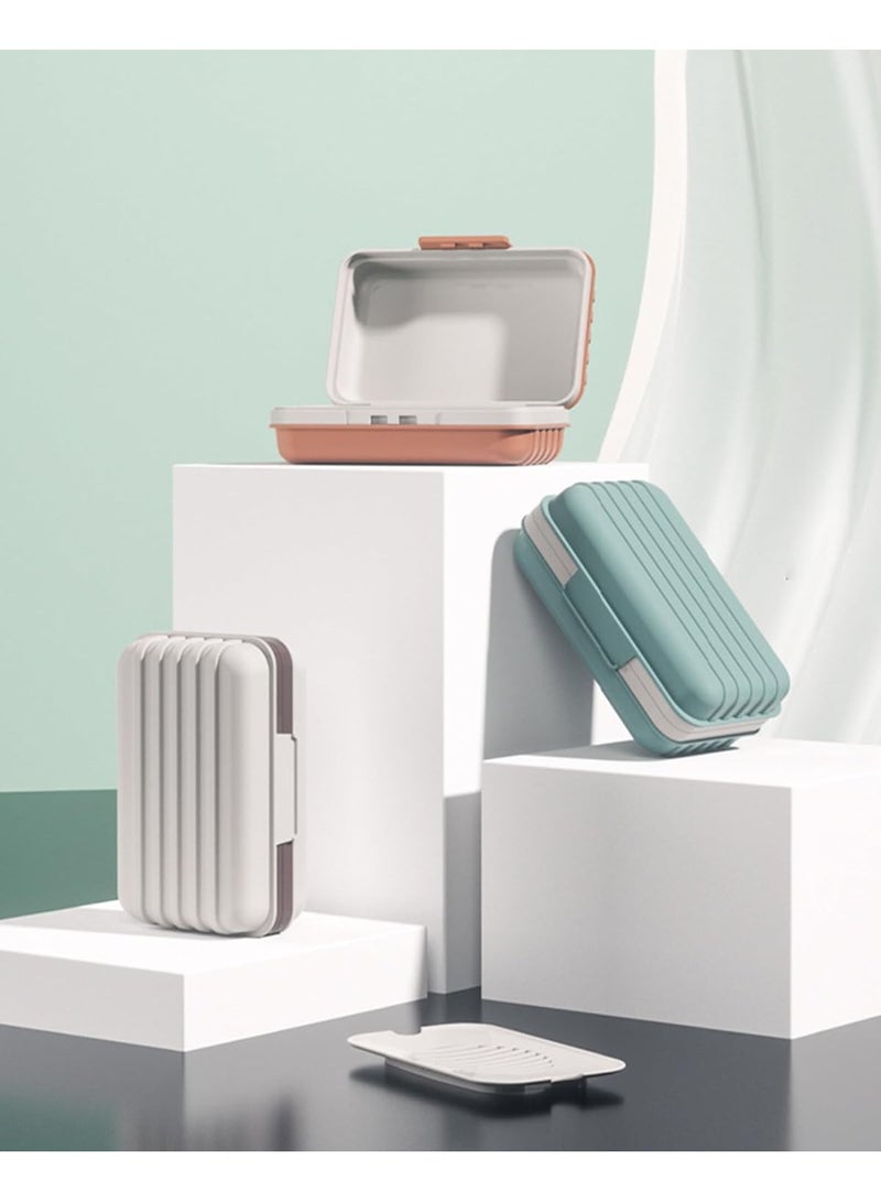 Travel Soap Holder with Lid - Draining Soap Box for Shower -Compact Travel Soap Case Leak-Proof Design for Camping, Hiking, Gym & Outdoor Use | Keeps Soap Dry & Hygienic - Image 4