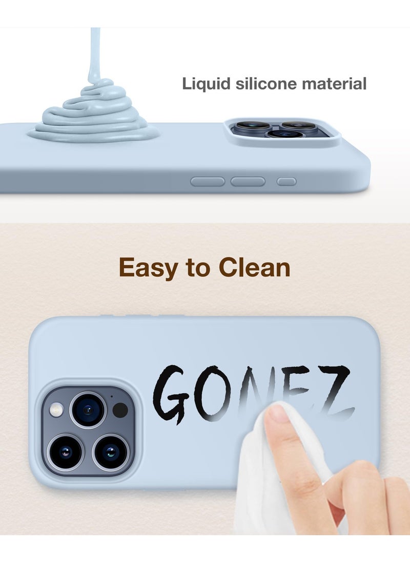 Houmt - iPhone 15 Pro Max Case Silicone with 1X Camera Protector+ 1X Screen Protector Compatible with iPhone 15 Pro Max Cover Liquid Soft Silicone Inside Microfiber Lining Slim Thin Protective Case Cover - Image 1