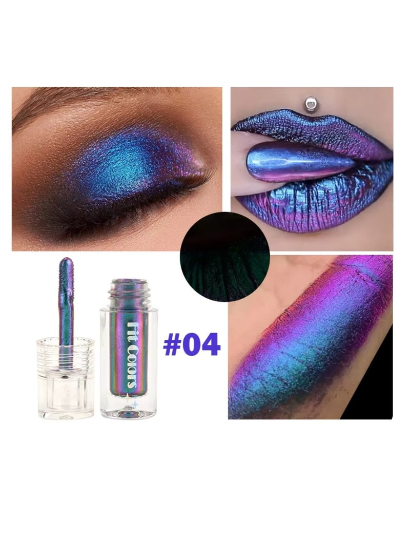 Fit Colors مكياج جليتر سائل متعدد الاستخدامات للعيون والشفاه جليتر سائل للعيون بألوان مكثفة يدوم طويلاً يجف بسرعة ألوان لامعة 04 - Image 2