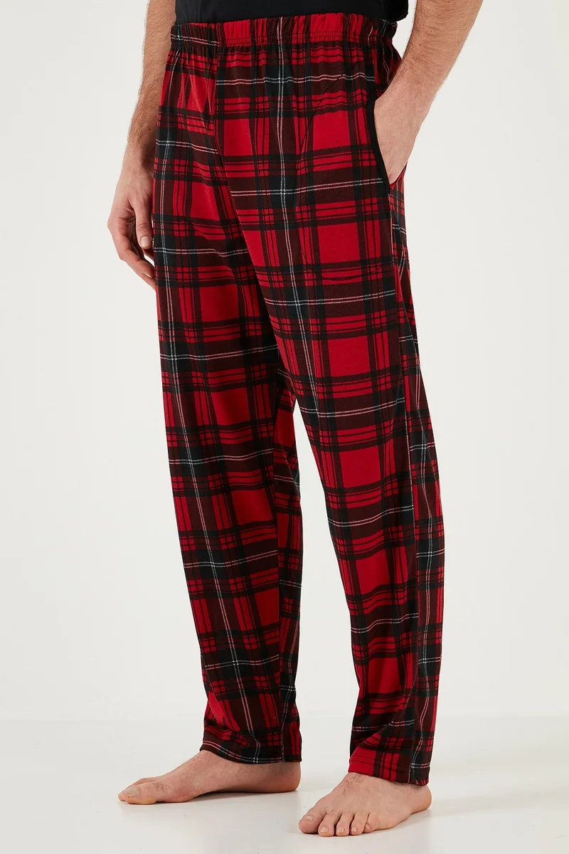 Buratti Plaid Cotton Regular Fit Short Sleeve Pajama Set Men's PAJAMAS SET 60961007