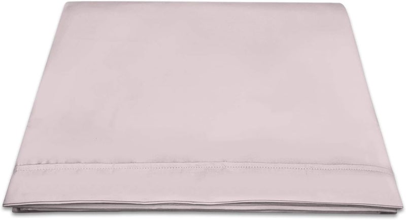 PIZUNA 100% Cotton Flat Bed Sheet Queen Size 275x280 cm Lilac Grey 1 PC, 400 Thread Count Luxurious Long Staple Cotton Sateen Weave Bed Sheet Lilac Grey (ملاءة سرير مسطحة من القطن 100%) - Image 1