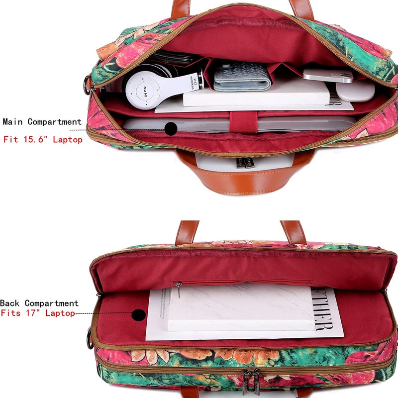Baosha Multicoloured 17inch Laptop Computer Bag Messenger Bag Briefcase for Women BC-07 (BS) - Image 4