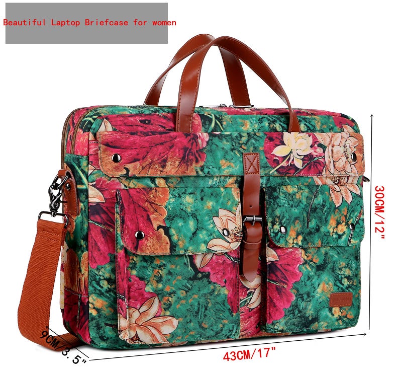 Baosha Multicoloured 17inch Laptop Computer Bag Messenger Bag Briefcase for Women BC-07 (BS) - Image 3