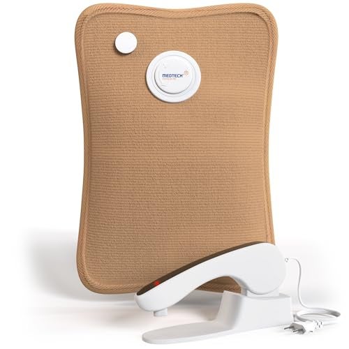 MEDTECH® Premium Electric Hot Water Gel Bag for Pain Relief | Reusable, Flexible Heating Bag for Period Cramps, Muscle Aches, Back Pain and Cold Relief | 6 Layers of Protection | Coffee Brown - Image 1