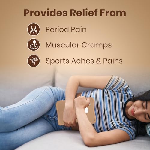 MEDTECH® Premium Electric Hot Water Gel Bag for Pain Relief | Reusable, Flexible Heating Bag for Period Cramps, Muscle Aches, Back Pain and Cold Relief | 6 Layers of Protection | Coffee Brown - Image 4