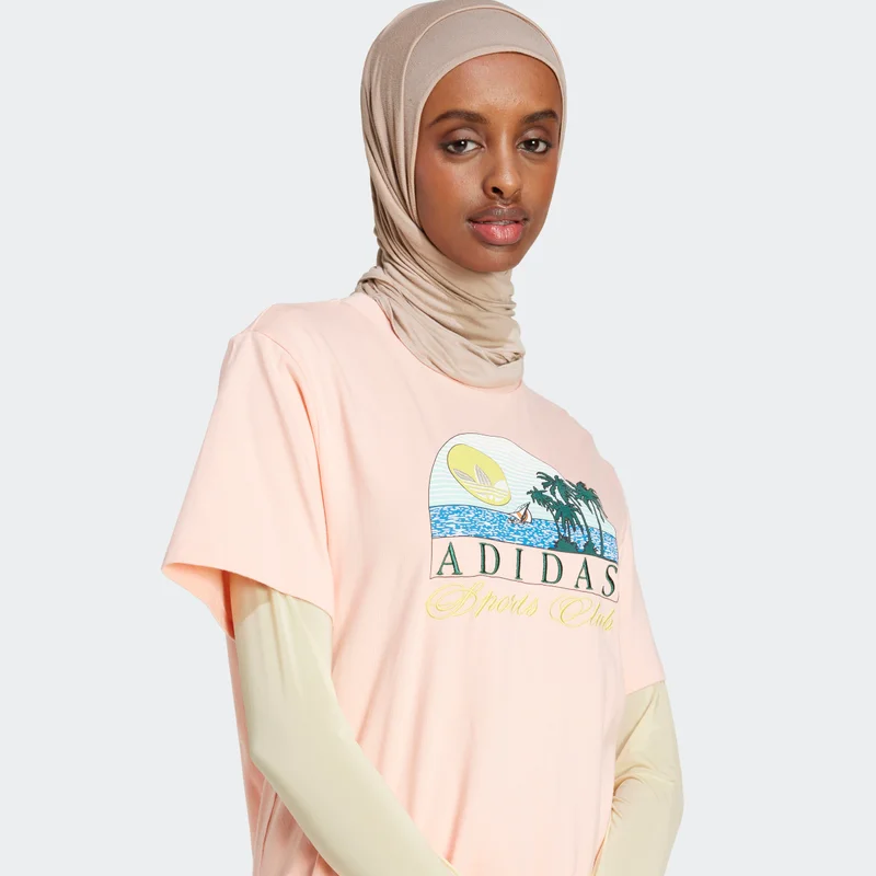 adidas Originals Trefoil Series Island Club Loose T-Shirt