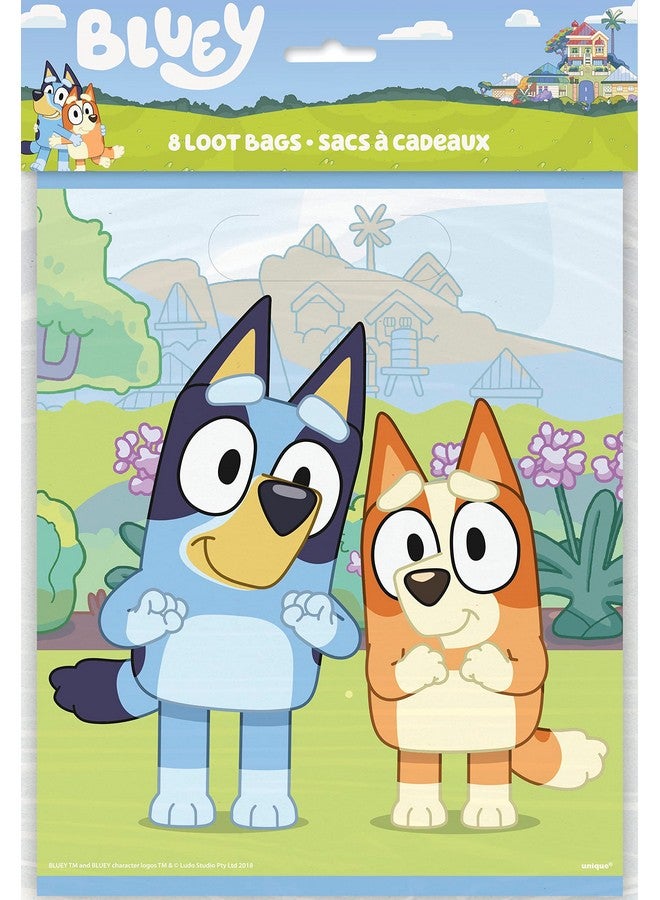 Unique Bluey Party Favors - Bluey Goodie Bags Stuffers - Bundle with 16 Goodie Bags, 16 Blowouts, Sticker - Birthday Party Decorations - Birthday Supplies - Image 4