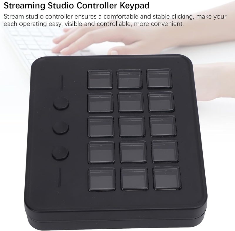 Cross product compatible GOWENIC Macro Keypad, Stream Controller Deck Gaming Streaming Shortcut Keyboard, 15 Customizable LCD Keys for OBS, Twitch,Discord, PC, Fade proof Efficiency boosted construction Shock rubber edge Dense material Dust proof Multi-use upgraded craftsmanship Fine detail Storage transit efficiency build Multi-source stock guarantee Remote area delivery Budget friendly sizing alternatives Multi-use detailed build Salt resistant coating Tight fitted parts Flexible anti-break Any KSA address orderable Integrated warehouse solution Non sticky surface Global light sturdy raw material Modern warehouse management Climate adapted delivery plan Balanced structure All environment compatible Simple multifunctional build - Image 2