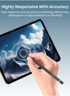Moxedo Moxedo Touch Pixel Pen Universal Active Stylus Pen Capacitive Rechargeable Compatible for iPad/Pro/Air/Mini/iPhone/Samsung/Lenovo/IOS/Android and other  - Image 2