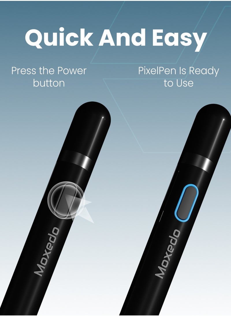 Moxedo - Moxedo Touch Pixel Pen Universal Active Stylus Pen Capacitive Rechargeable Compatible for iPad/Pro/Air/Mini/iPhone/Samsung/Lenovo/IOS/Android and other - Image 1
