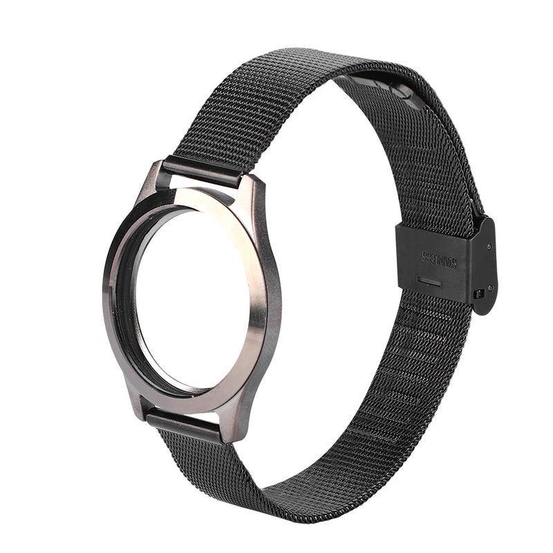 Steel Wrist Band Strap Bracelet Replacement Sleep Fitness Monitor for Misfit Shine 2Black - Image 2