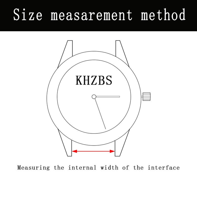 KHZBS HKZBS Canvas nylon strap accessories are For various brand watch straps, men's, women's and children's Watch band 10mm12mm13mm14mm15mm16mm17mm18mm19mm20mm22mm (Style 3 silver buckle, 10mm) - Image 5