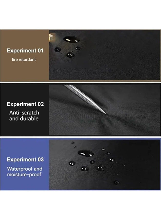 Bukela Multi-layer Car Cover, All-weather Waterproof, Suitable for Cars, Outdoor Full Coverage Windproof, Sandproof, Rainproof, Uv Protection Car Cover With Zipper Door Car Protection, Black, Yxl - Image 4