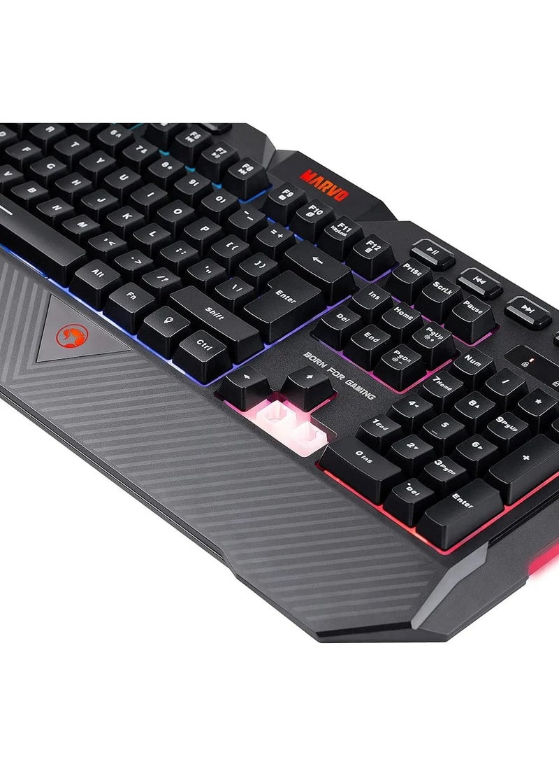 Marvo - Elevate Your Gaming Experience with the Marvo K656 RGB Membrane Keyboard - Image 1