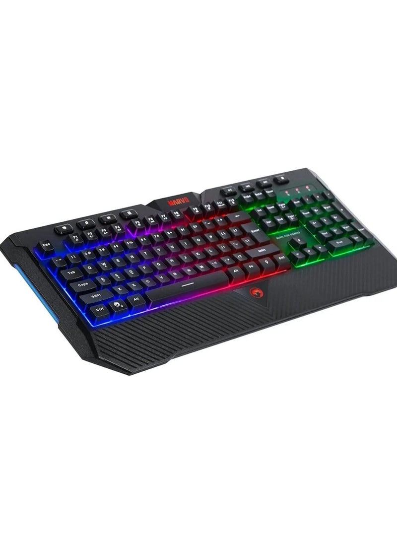 Marvo - Elevate Your Gaming Experience with the Marvo K656 RGB Membrane Keyboard - Image 1