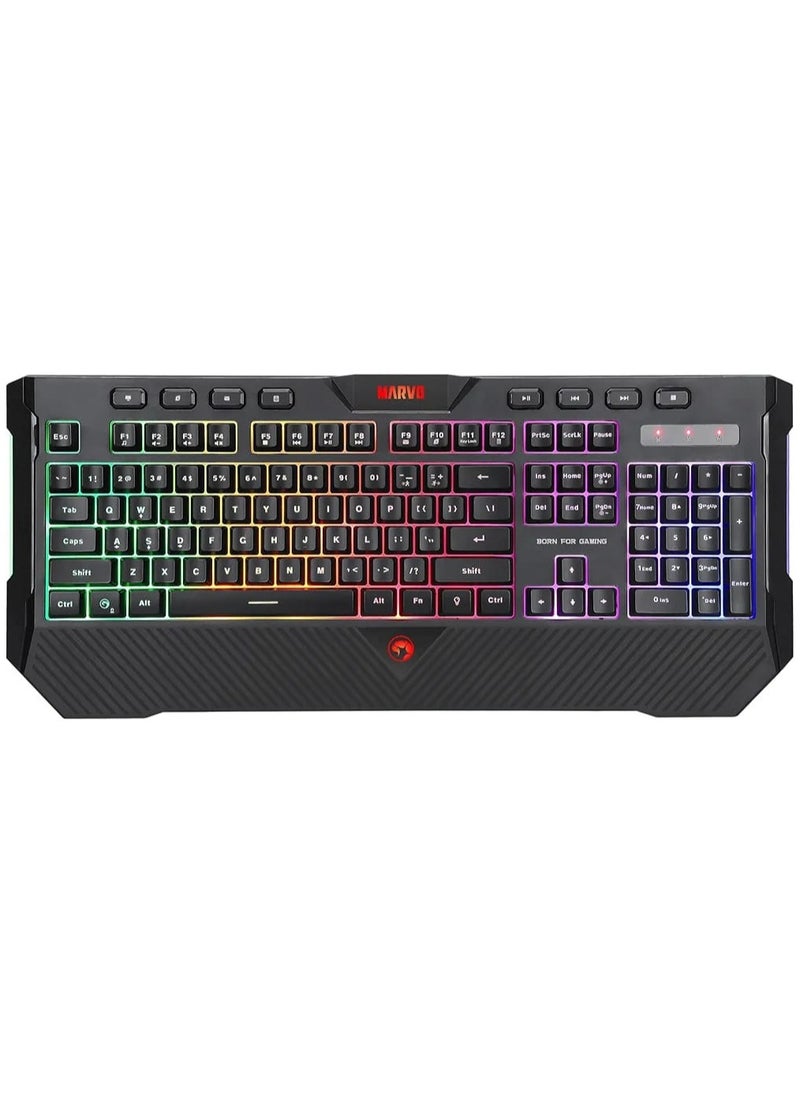 Marvo - Elevate Your Gaming Experience with the Marvo K656 RGB Membrane Keyboard - Image 1