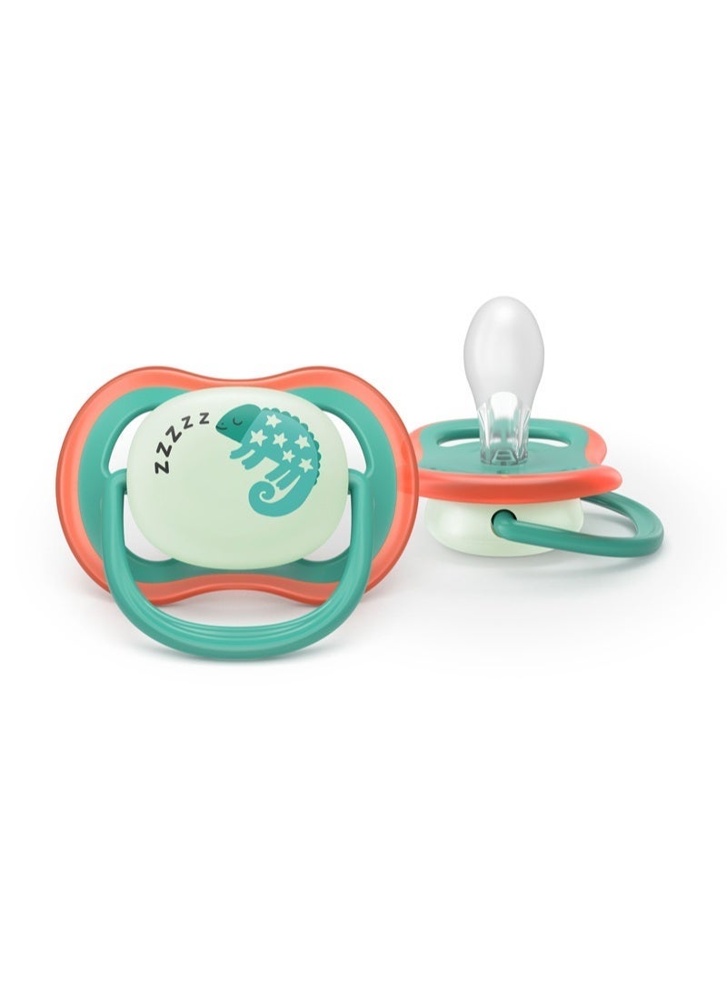 Philips Avent Ultra Air Nighttime Pacifier, 6-18 Months, 2 Pack - Image 3