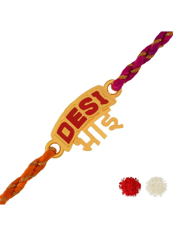 VOYLLA Desi Bhai Multi Color Thread Rakhi