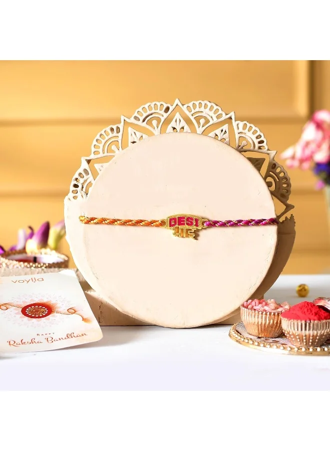 VOYLLA Desi Bhai Multi Color Thread Rakhi