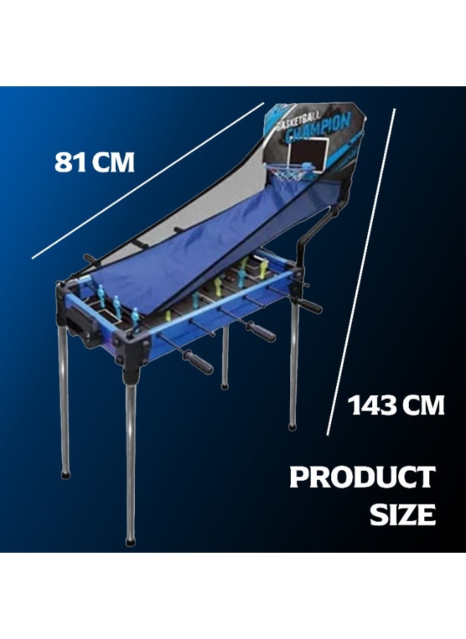 graffic Giraffe - Graffic Giraffe 5 in 1 Multi Game Table | Combination Arcade Set for Home | Soccer, Basketball, Bowling, Hockey and Table Tennis Table for Kids | 32 Inches Combo Game Table | Perfect Indoor Toys - Image 1