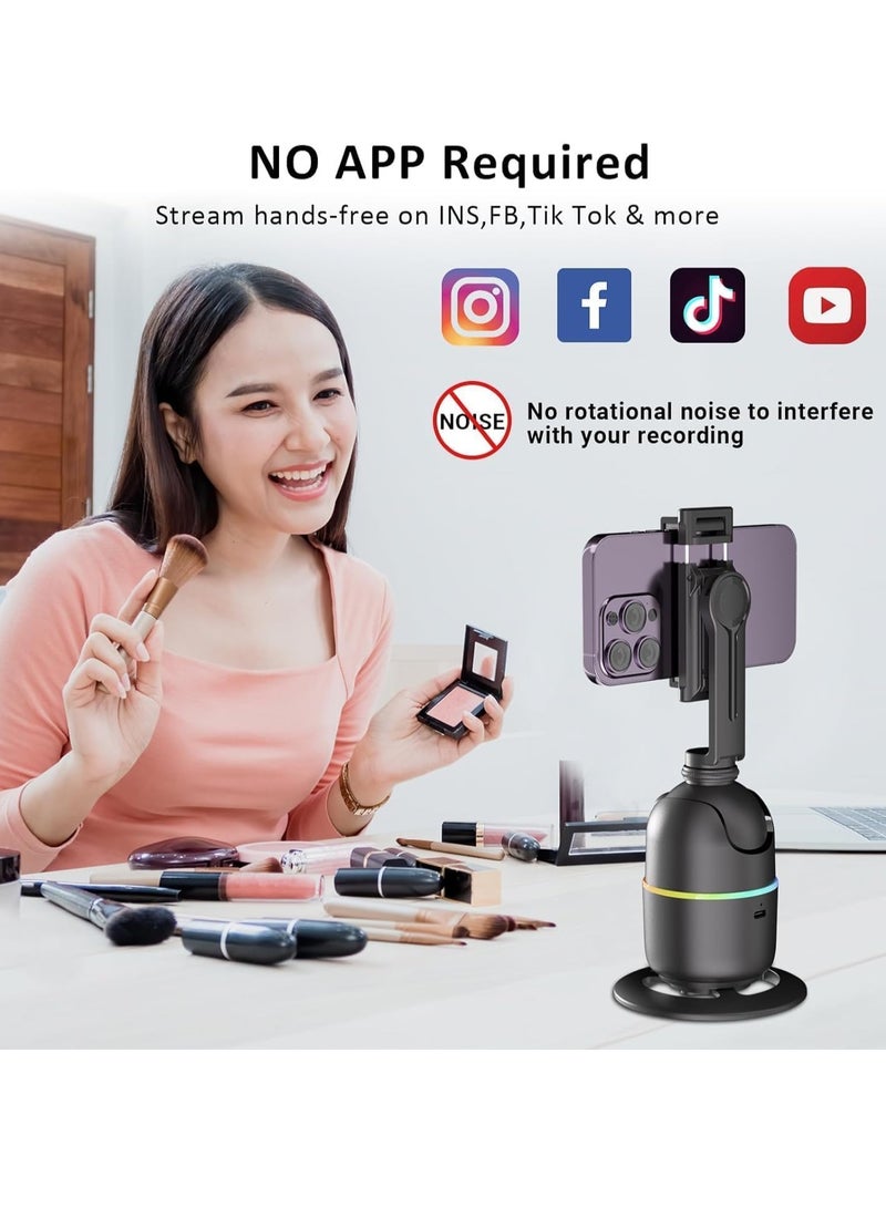 TIGER 360° Rotation Smart Phone Holder with Auto Face Tracking – Gesture Control, No App Needed for Vlogging, Streaming, TikTok, Video Shooting – Universal Compatibility, Stable & Hands-Free Operation - Image 5