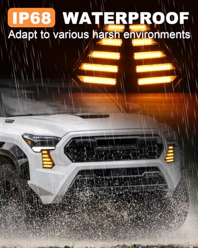 OKLSG LED Fog Lights Kit for 2024 2025 Toyota Tacoma DRL Daytime Running Lights Amber Turn Signal Front Bumper Lamps 4th Gen Toyota Tacoma Accessories (Horizontal clause) - Image 5