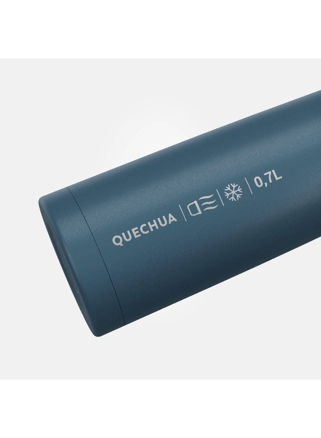 Quechua By DECATHLON | capacity 0.7 litres |,Isothermal Stainless Steel Bottle  |Blue - Image 2