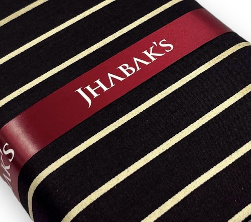 JHABAK'S Unstitched Premium Strip Cotton Blend Shirt & Trouser Fabric - 2.35 m Shirt Cloth - 1.30 m Pant Piece (W1) - Image 4