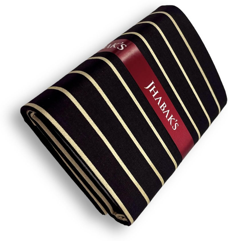 JHABAK'S Unstitched Premium Strip Cotton Blend Shirt & Trouser Fabric - 2.35 m Shirt Cloth - 1.30 m Pant Piece (W1) - Image 5