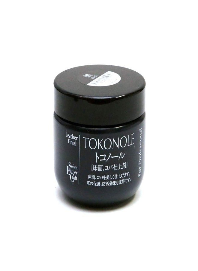 Seiwa Tokonole Leather Finish Burnishing Gum Clear Leathercraft Black (120g) - Image 1