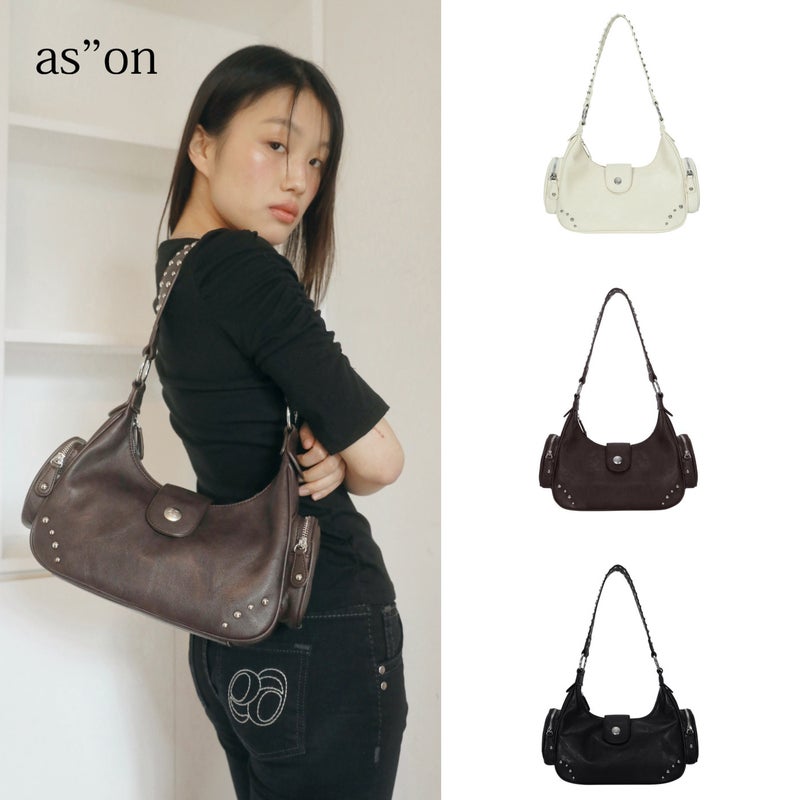 Women's Rivet Shoulder Bag - Image 1