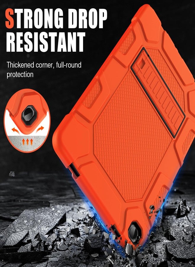 Azzsy Case for Samsung Galaxy Tab A9+/A9 Plus 11” 2024 Model (SM-X210/X216/X218), Heavy Duty Shockproof Rugged High Impact Protective Case, Orange - Image 4