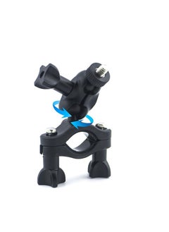 Bike Camera Mount 360° Rotating Motorcycle Mount Handlebar Clamp for Insta360 One X2/One R/GoPro Hero/GoPro Max/Fusion/Osmo Action Camera Double Ball Handlebar Mount for Action Camera