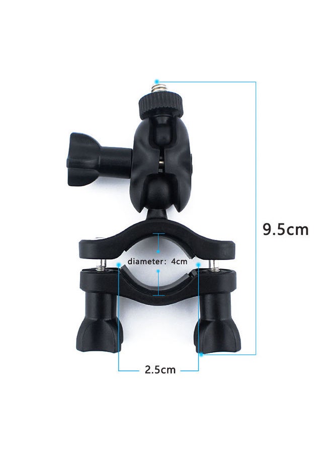 O Ozone - Bike Camera Mount 360° Rotating Motorcycle Mount Handlebar Clamp for Insta360 One X2/One R/GoPro Hero/GoPro Max/Fusion/Osmo Action Camera Double Ball Handlebar Mount for Action Camera - Image 1