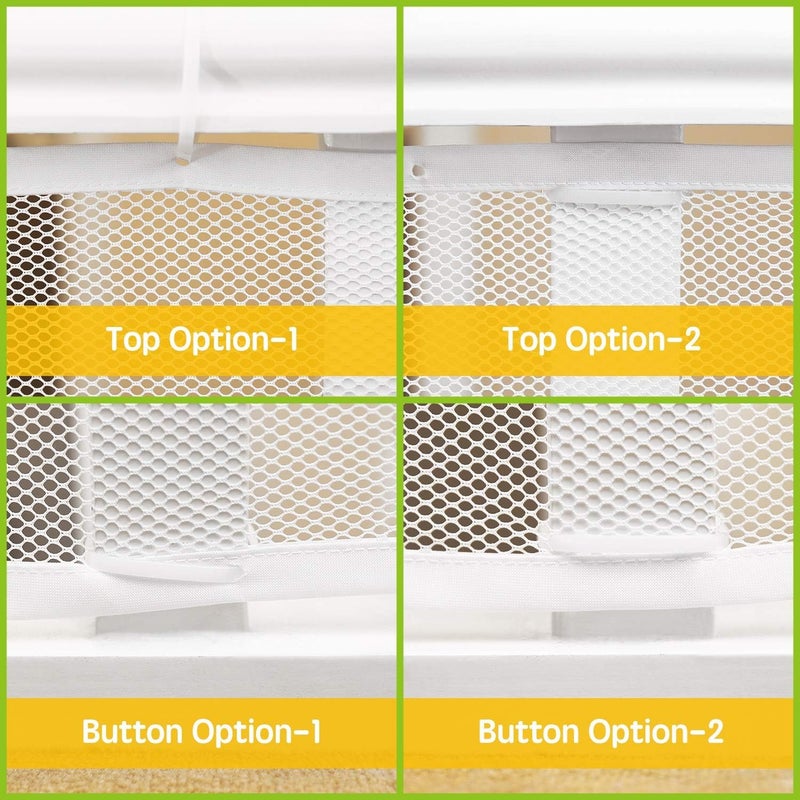 MsAnya Baby Safety Stair Railing Net Baby Proofing Stair Balcony Banister Rail Guard Child Safety Stair Protection Safe Rail Indoor Outdoor 3m/6m L x 78cm H, White (6m length × 78cm height) - Image 4