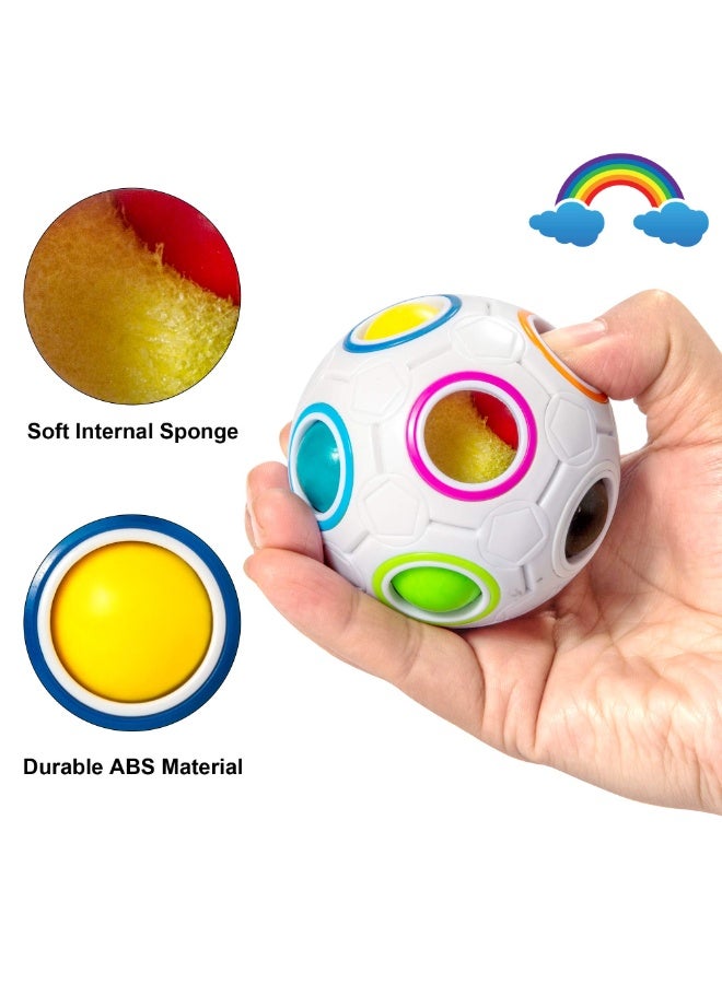 كرة ألغاز قوس قزح السحرية، لعبة ألغاز فيدجيت بول، لعبة ألغاز فيدجيت للأولاد والبنات - أعياد الميلاد - Image 4