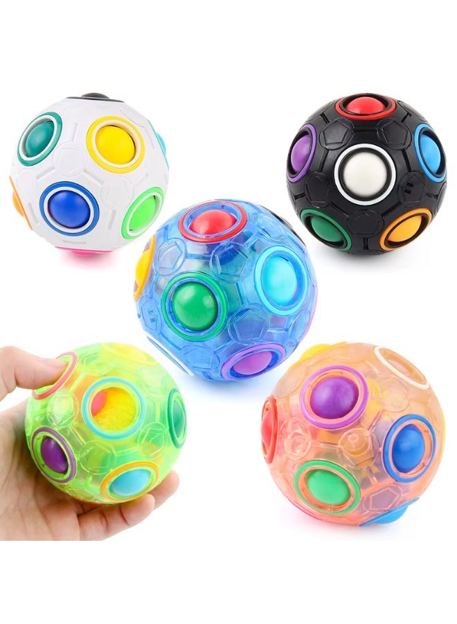 كرة ألغاز قوس قزح السحرية، لعبة ألغاز فيدجيت بول، لعبة ألغاز فيدجيت للأولاد والبنات - أعياد الميلاد - Image 1