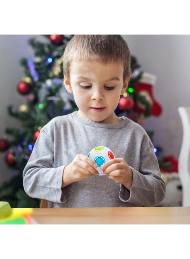 كرة ألغاز قوس قزح السحرية، لعبة ألغاز فيدجيت بول، لعبة ألغاز فيدجيت للأولاد والبنات - أعياد الميلاد - Image 3