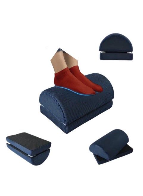 وسادة سفر قابلة للتعديل من إسفنج الذاكرة لدعم القدمين أثناء السفر للنساء الحوامل - وسادة مريحة لدعم القدمين أثناء السفر - مسند قدم مريح للاسترخاء التام