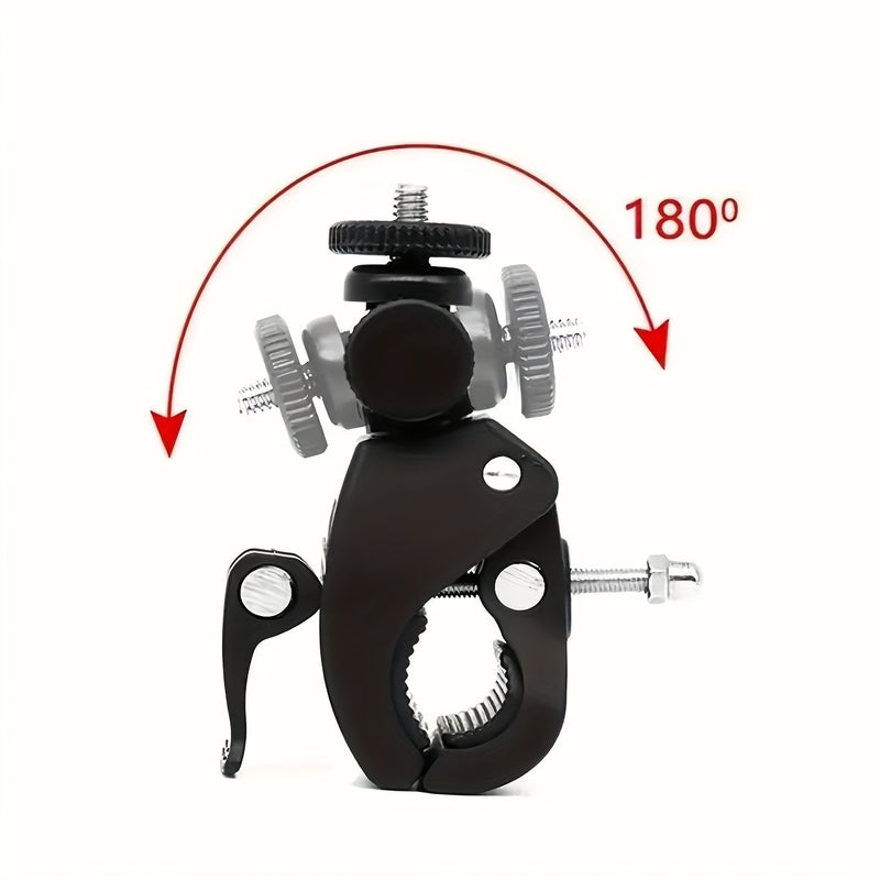 Motorcycle Bicycle Handlebar Clamp Mount for Gopro Hero Action Cameras Bracket - Image 3