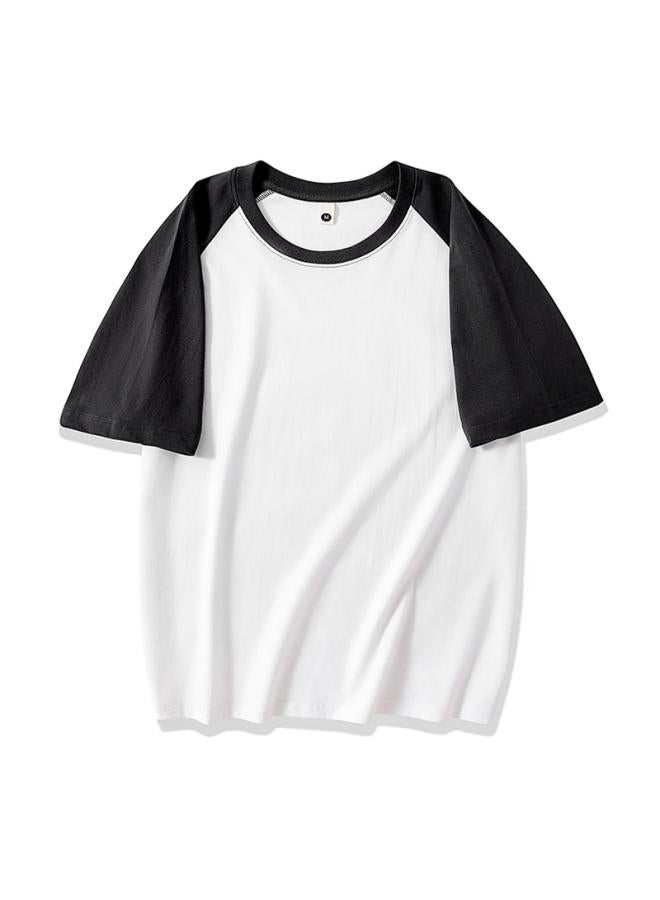 VUELO New Color Matching Raglan T-shirt Cotton Short Sleeve Couple's Men's And Women's Same Short Sleeve 