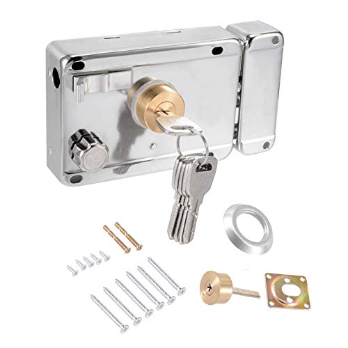 LDEXIN Home Safety Vertical Keyway Cylinder Deadbolt Rim Lock Set Exterior Door Anti-Theft Door Locks - Image 1