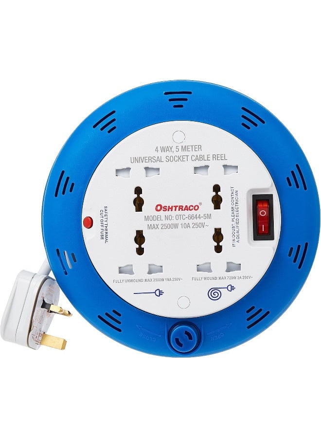 Oshtraco 4 Way Cable Reel with 5 Meter Wire - Image 4