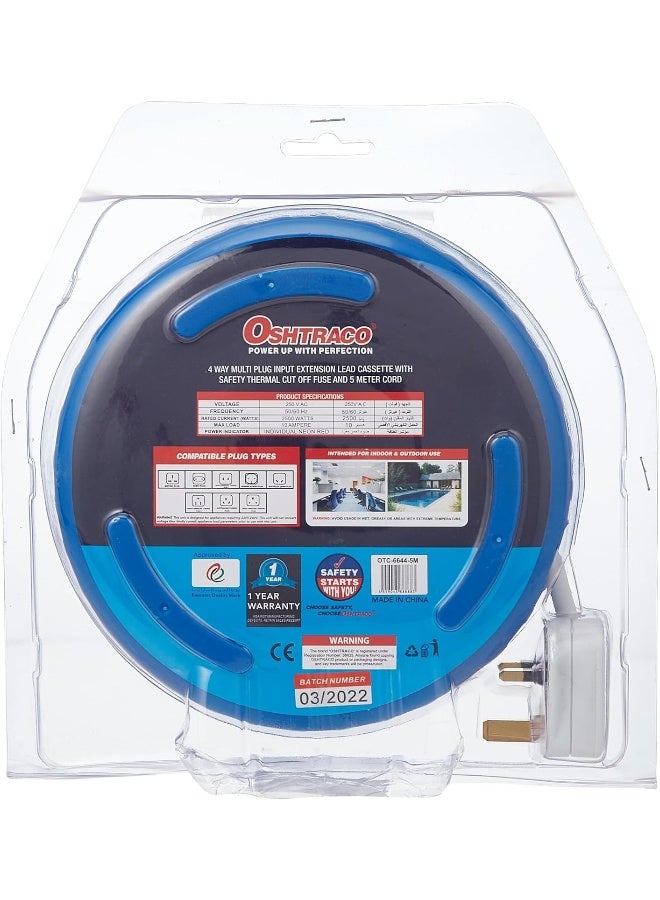 Oshtraco 4 Way Cable Reel with 5 Meter Wire - Image 3