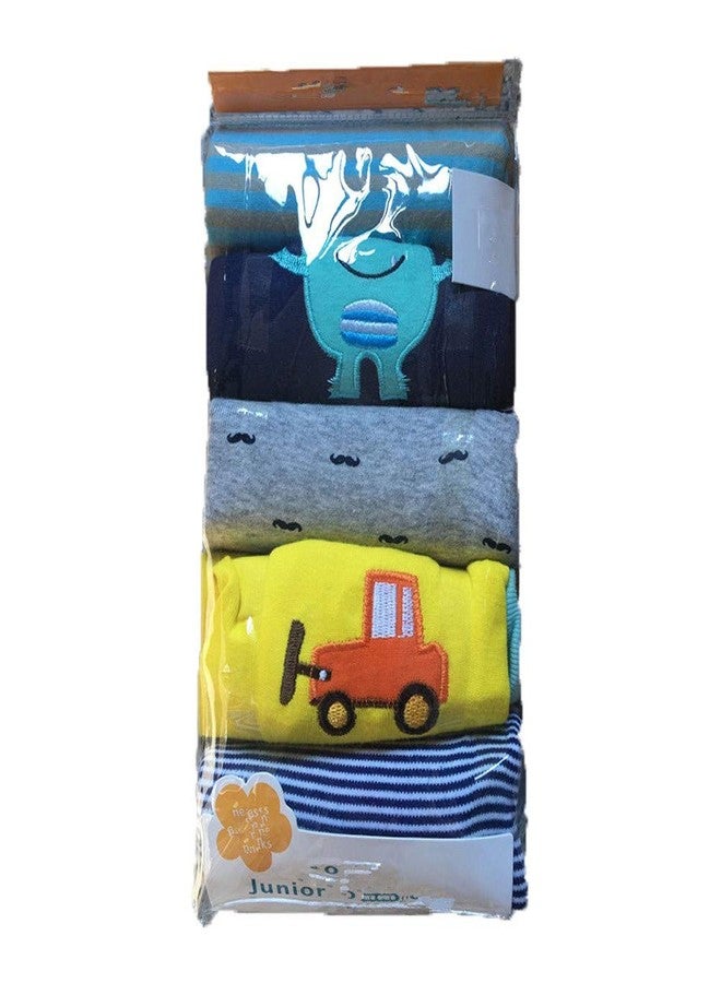 Monvecle Unisex Baby Multi Pieces Newborn to Toddler Cotton Long Pants Shorts Gift Sets 5pcs Random Color -Boy Pants 3M - Image 4