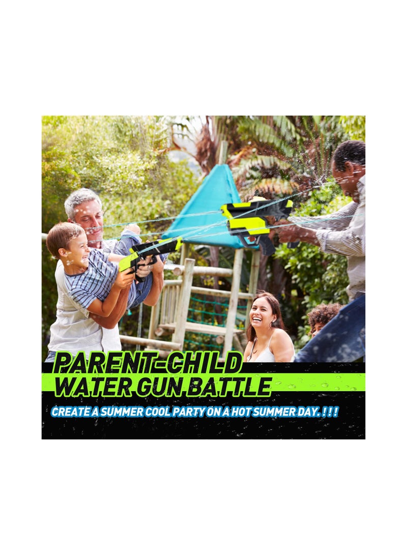 Zikra Suntown 2 in 1 Squirt Guns, Manual Water Guns, Powerful Pool Water Gun Toys for Kids, Ages over 12, Green Space - Image 4