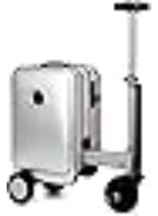 SE3S Electric Ride-On Suitcase Scooter Carry-On (Silver, 20L)