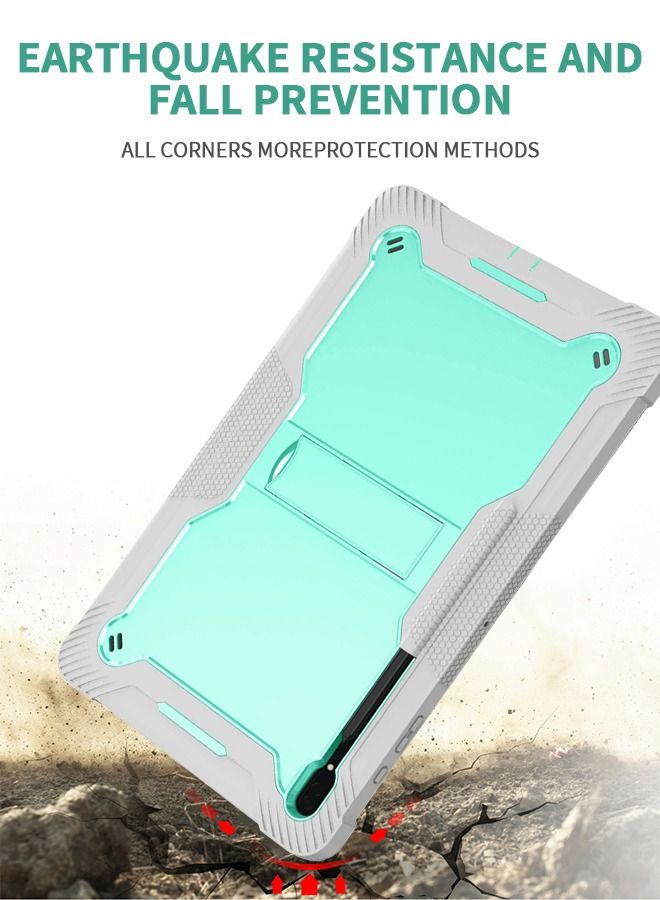 GROIC Samsung Galaxy Tab S8 Ultra Cover 14.6 Inch, Heavy Duty Shockproof with Stand, All-Inclusive Drop Resistant Tablet Case (SM-X900/X906) Green - Image 5